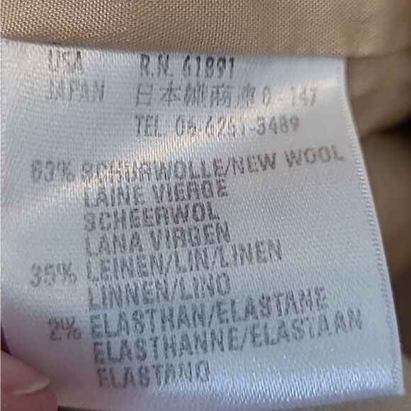 Vintage ESCADA Tan  wool/linen blend Size EU 34/ Small - Picture 15 of 16